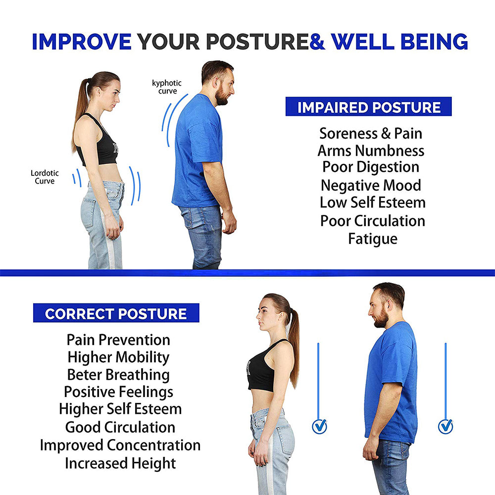 Shoulder Support Adjustable Back Pain Support Posture Corrector Brace Belt Strap